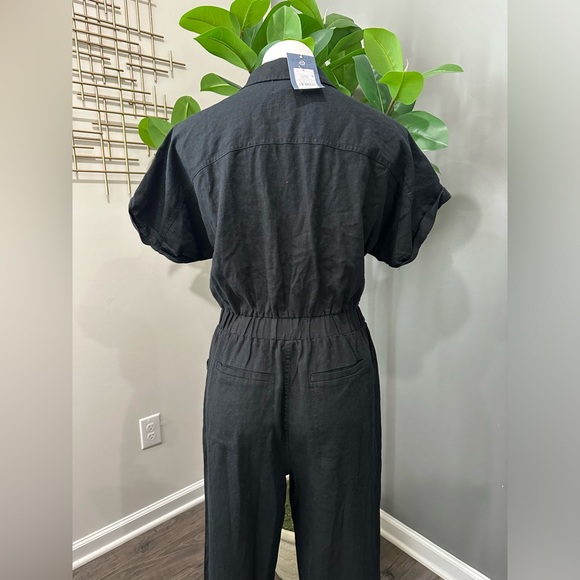 New Universal Thread Short Sleeve Linen Boilersuit Black size 6 - Picture 4 of 12